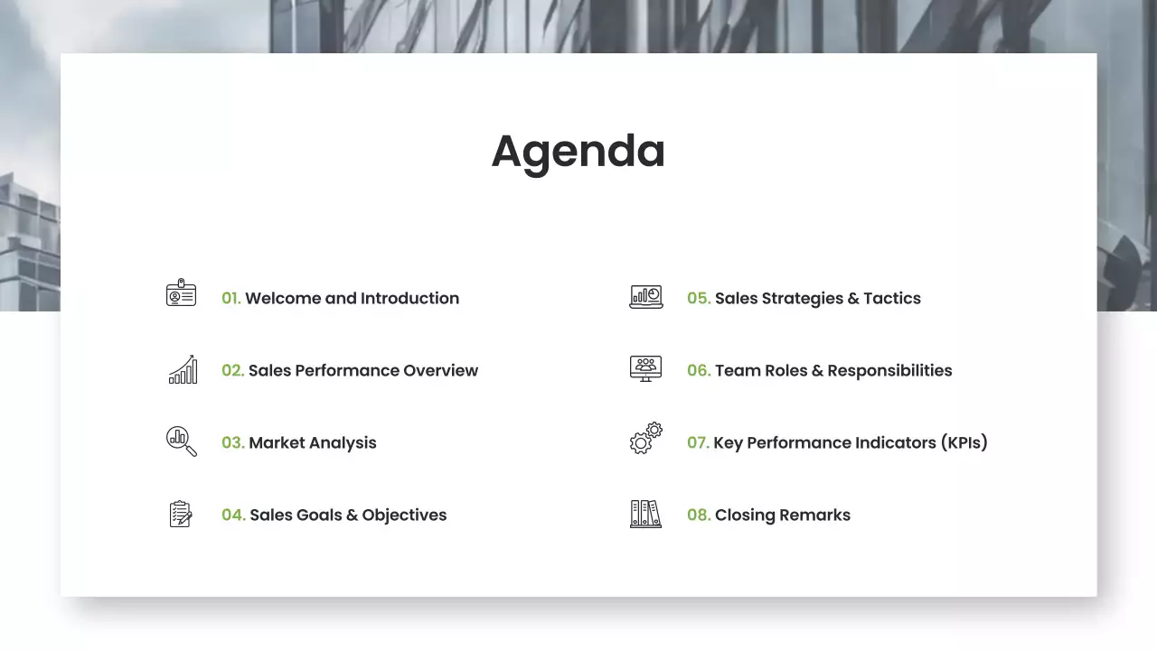 White Professional Sales Tactics Presentation