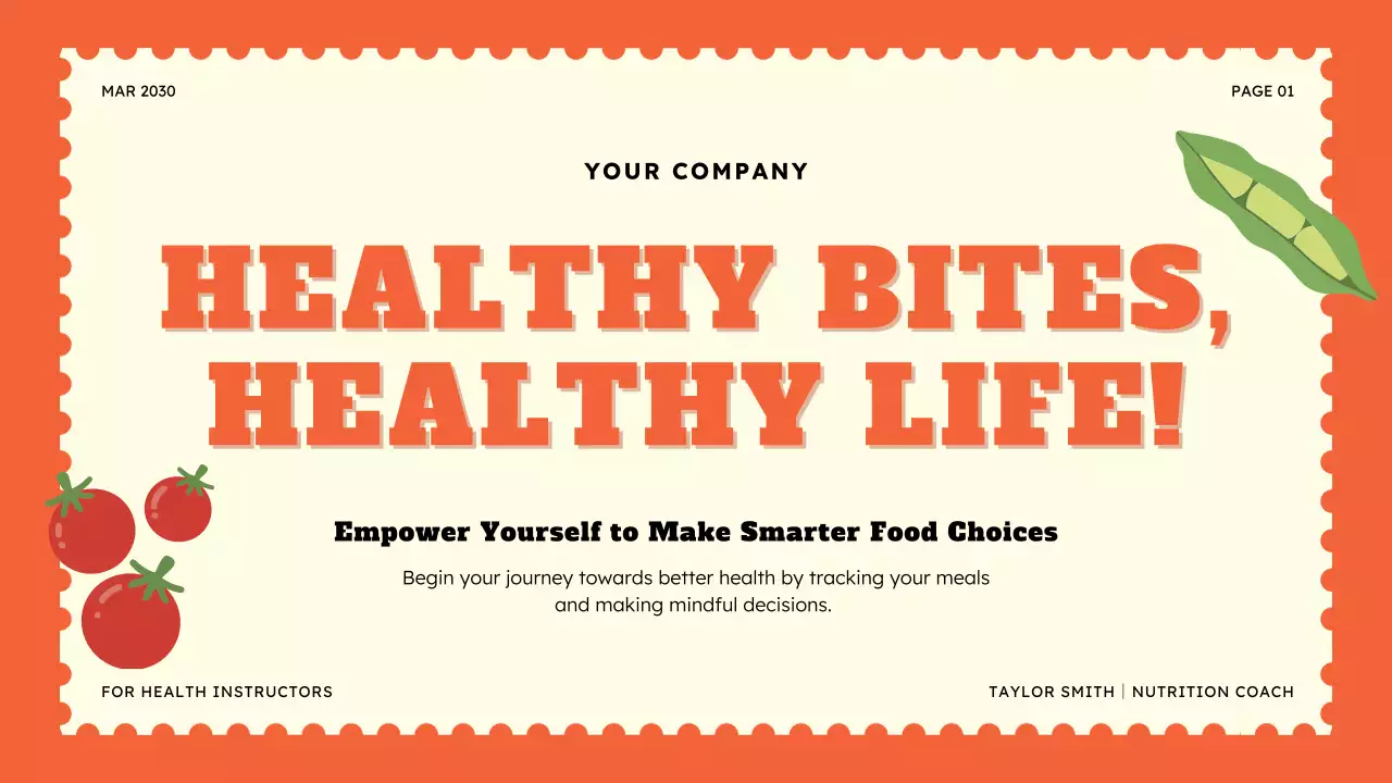 Orange Food Tracker Presentation