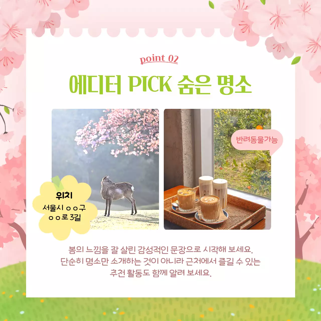 핑크의 아기자기한 봄 나들이 뉴스레터