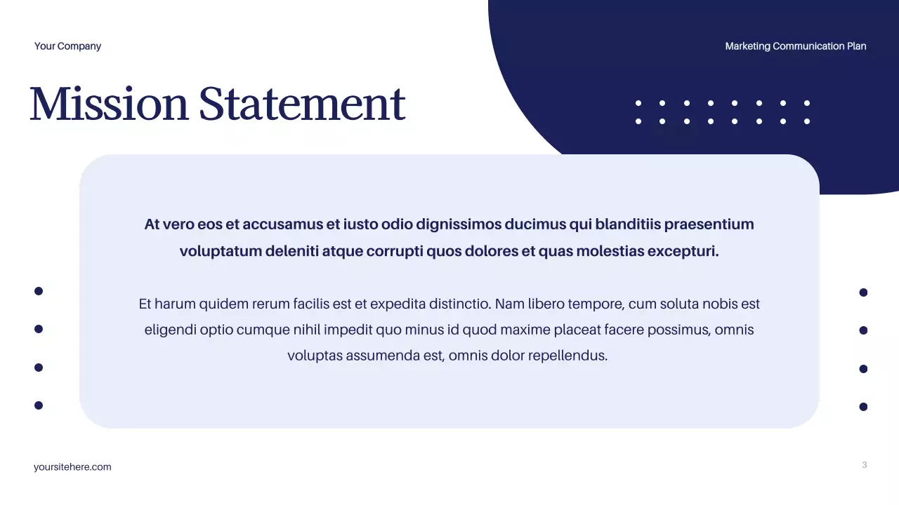 Navy Modern Marketing Plan Document Presentation