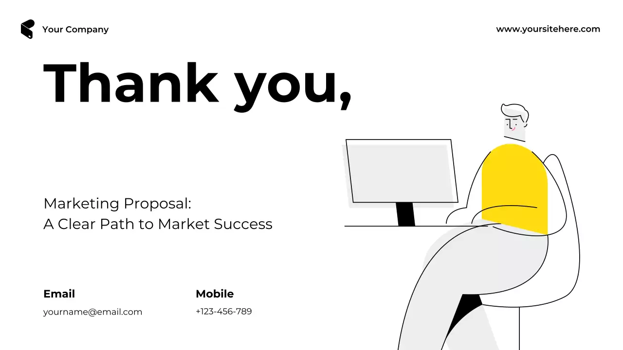 Yellow Bold Marketing Proposal Presentation