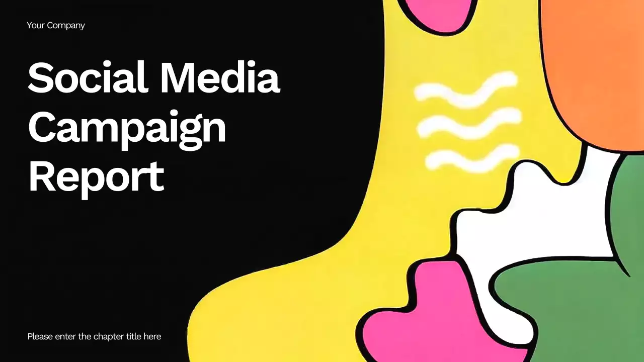 Yellow Abstract Social Media Campaign Report Presentation