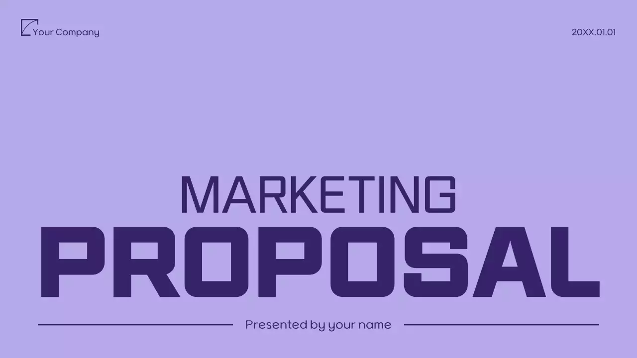 Purple Modern Marketing Proposal Document Presentation