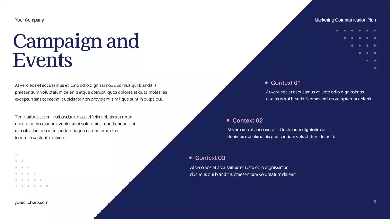 Navy Modern Marketing Plan Document Presentation