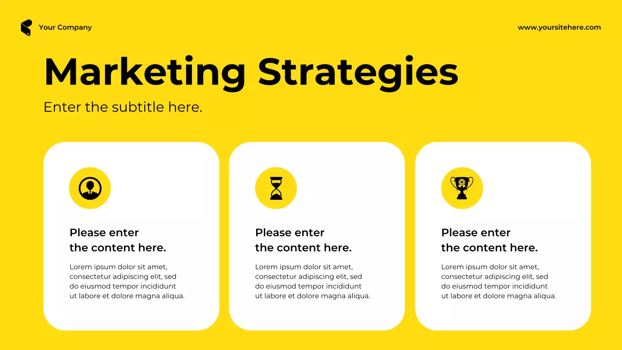 Yellow Bold Marketing Proposal Presentation