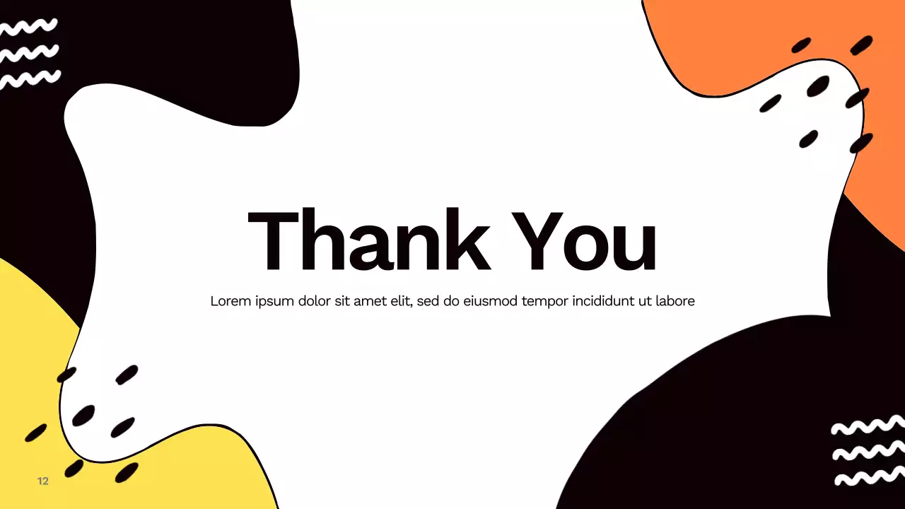 Yellow Abstract Social Media Campaign Report Presentation