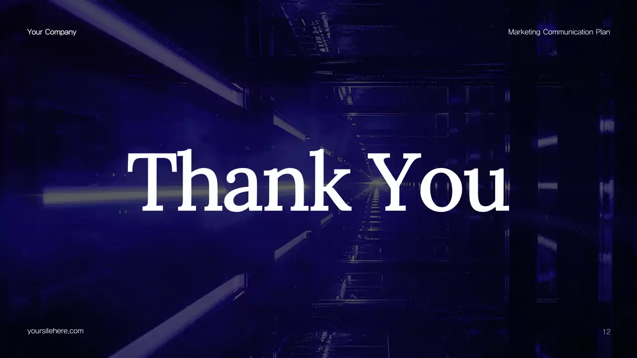 Blue Abstract Marketing Plan Presentation