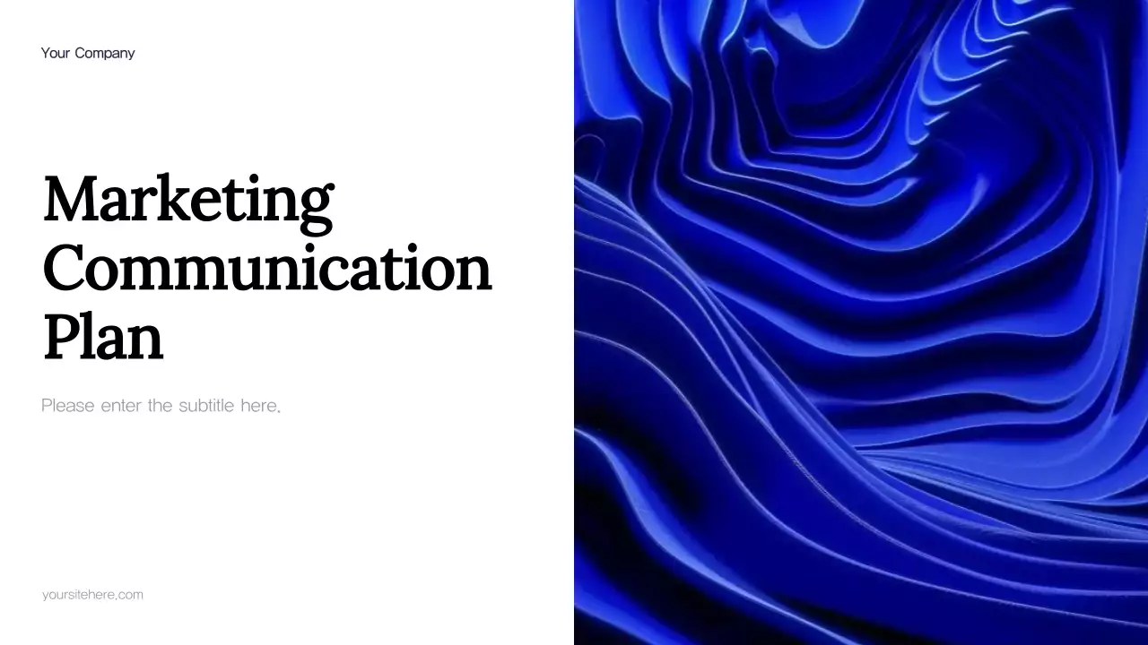 Blue Abstract Marketing Plan Presentation