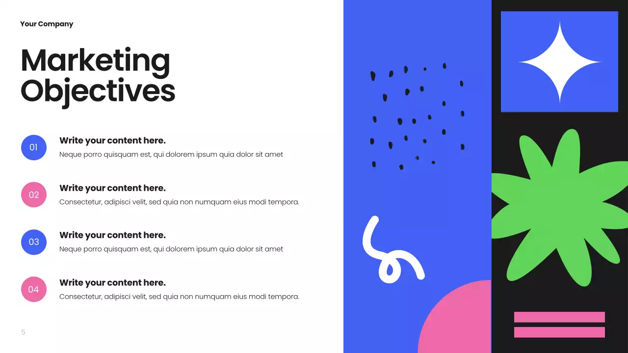 Black Modern Campaign Strategy Presentation