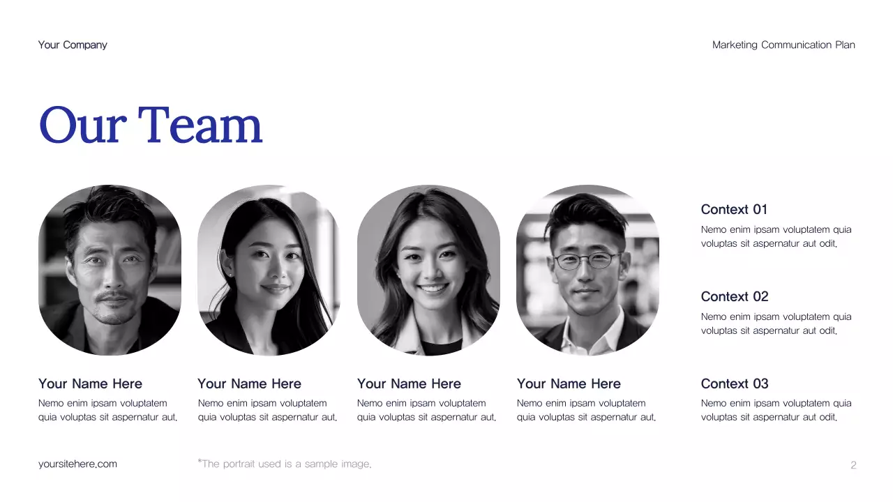 Blue Abstract Marketing Plan Presentation