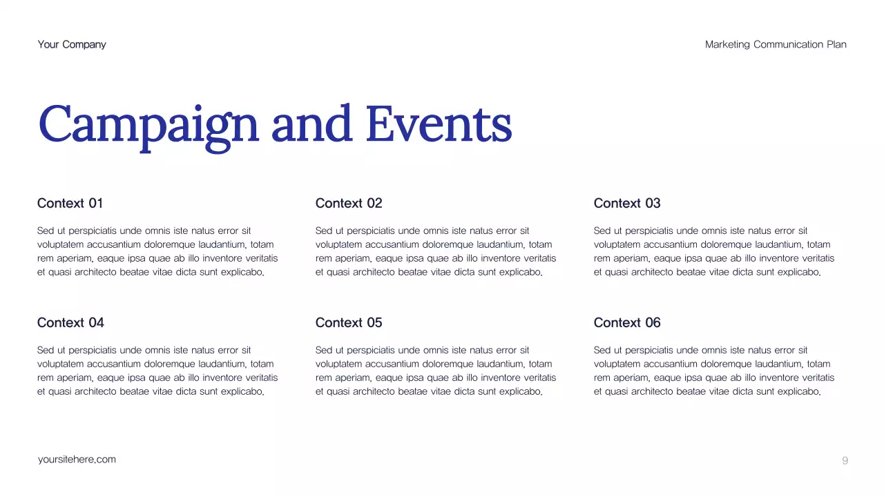 Blue Abstract Marketing Plan Presentation