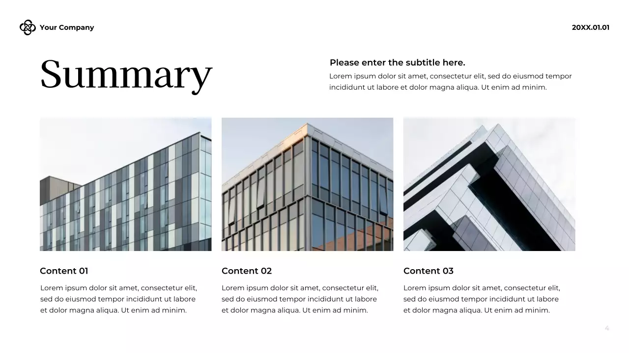 White Modern Budget Review Presentation