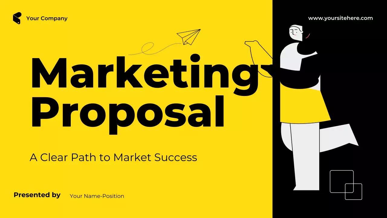 Yellow Bold Marketing Proposal Presentation
