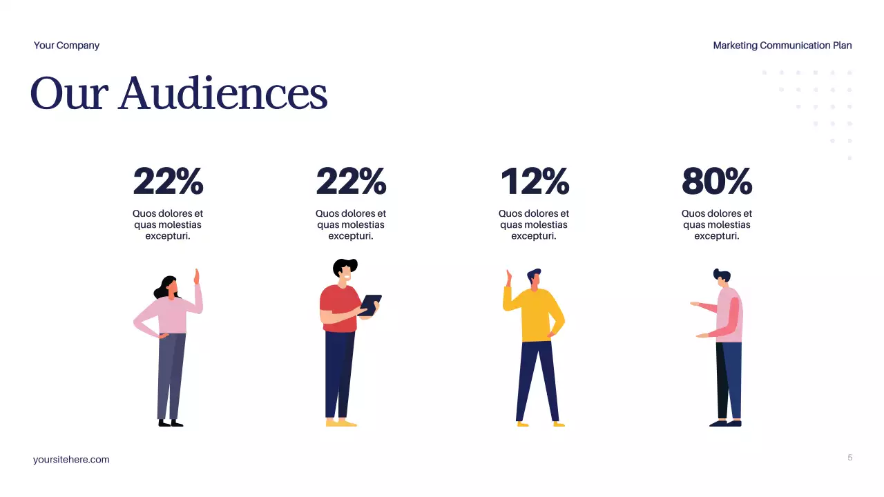 Navy Modern Marketing Plan Document Presentation