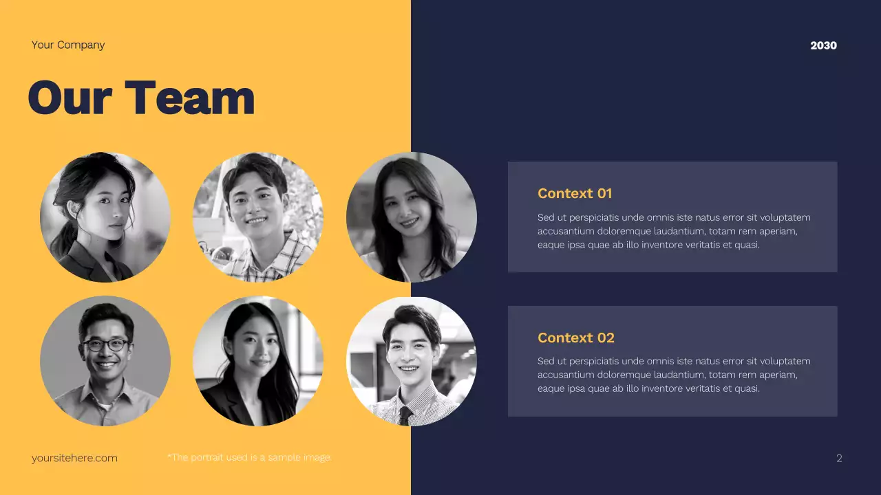 Yellow and Navy Modern Marketing Plan Presentation