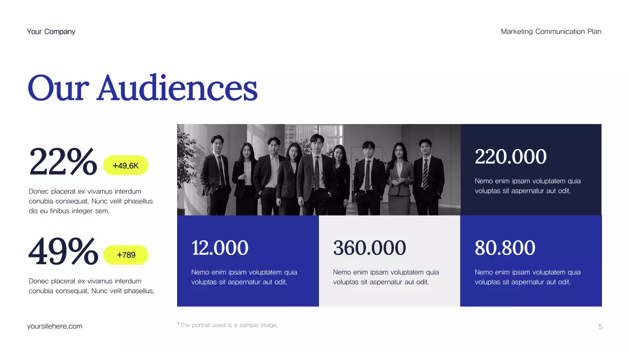 Blue Abstract Marketing Plan Presentation