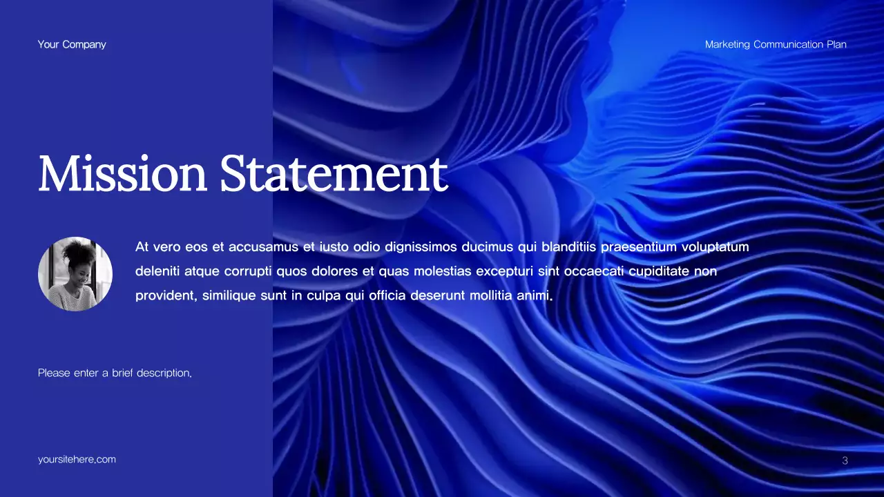 Blue Abstract Marketing Plan Presentation