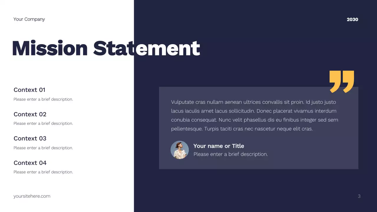 Yellow and Navy Modern Marketing Plan Presentation