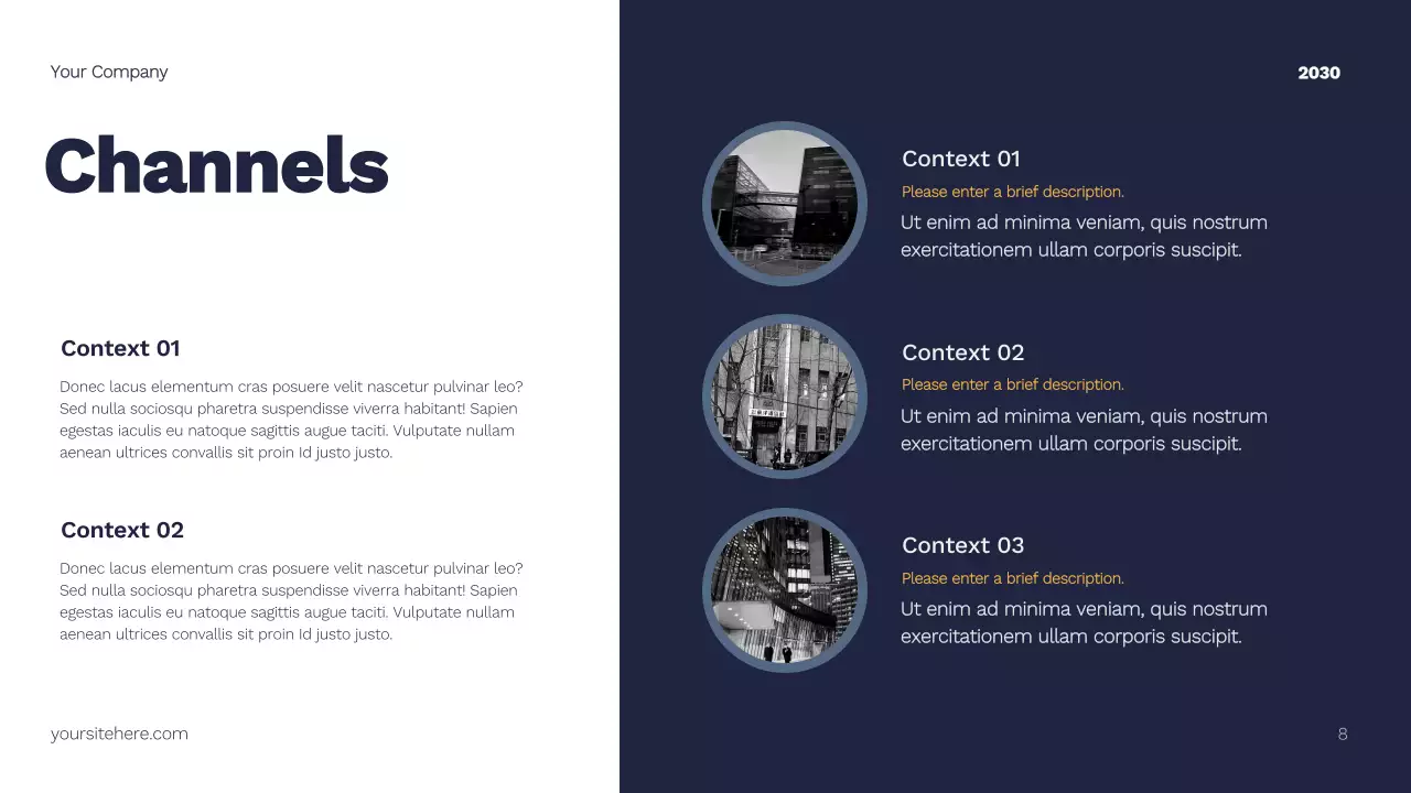 Yellow and Navy Modern Marketing Plan Presentation