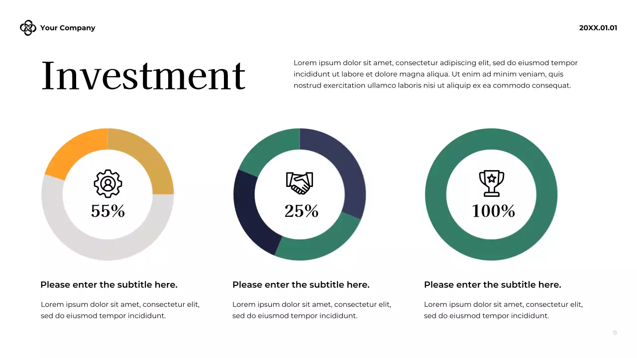 White Modern Budget Review Presentation