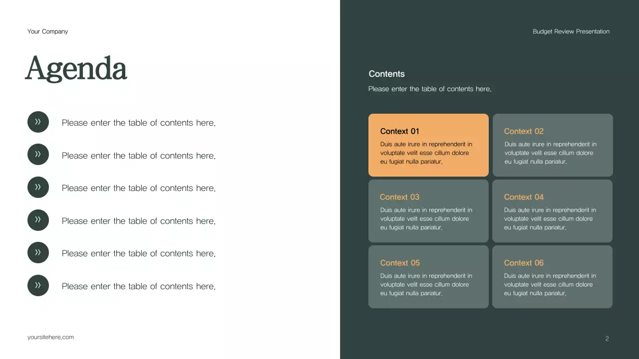 Green Professional Budget Review Presentation