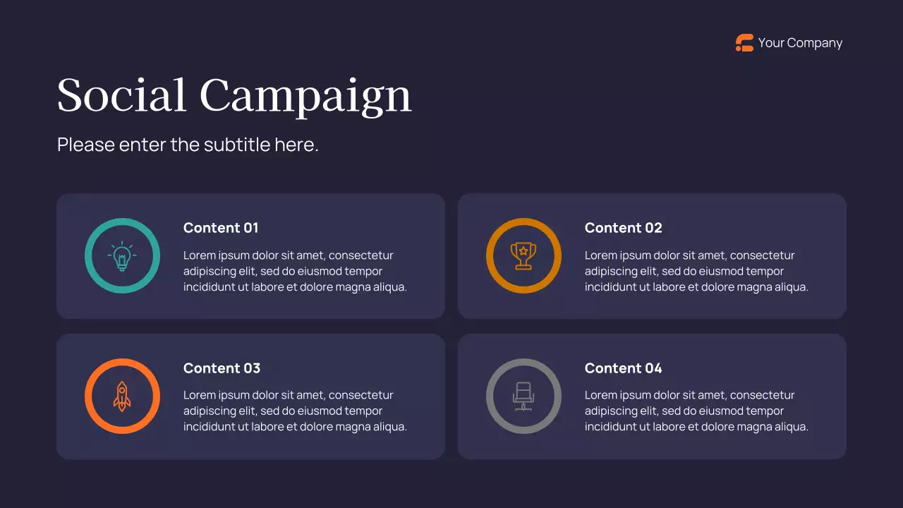 Navy Modern Marketing Report Presentation