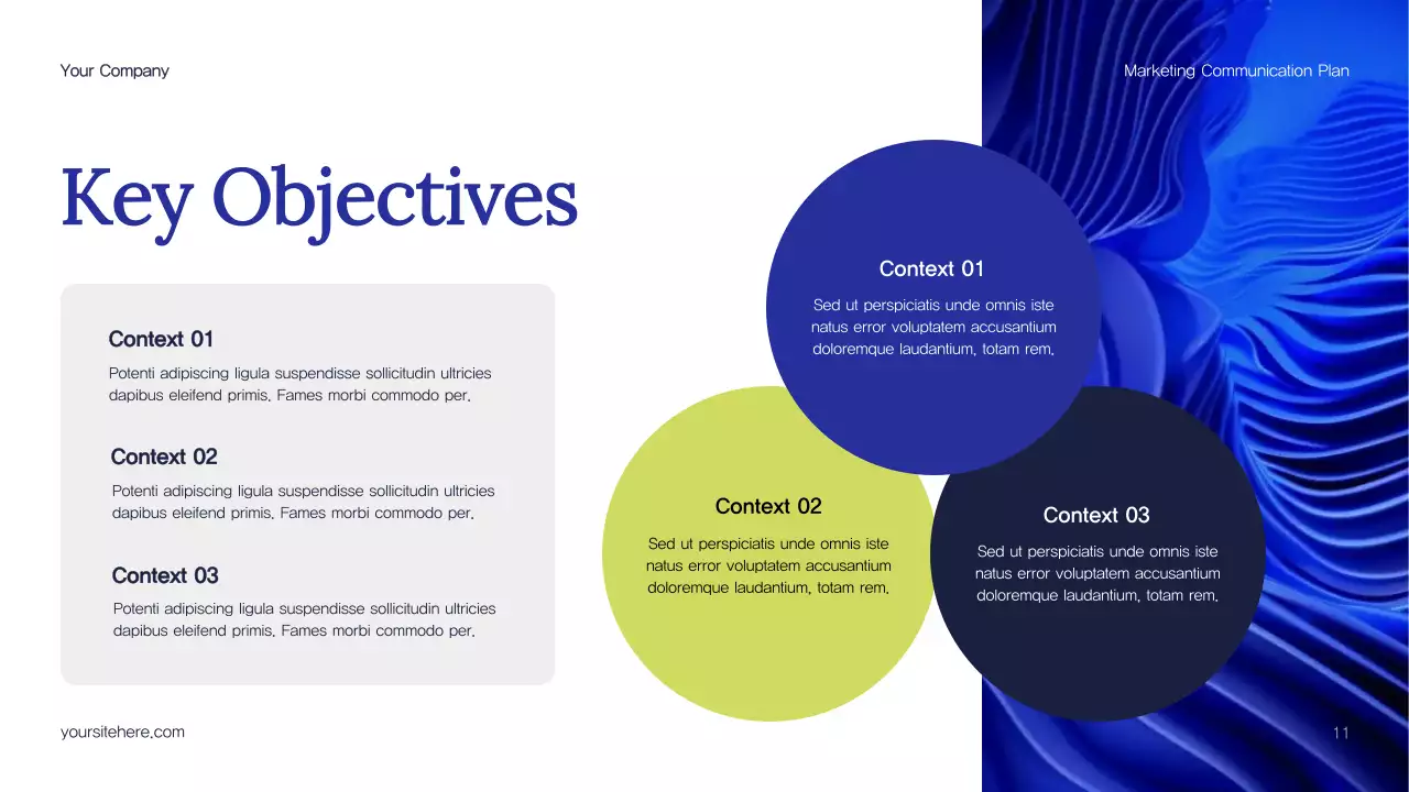 Blue Abstract Marketing Plan Presentation