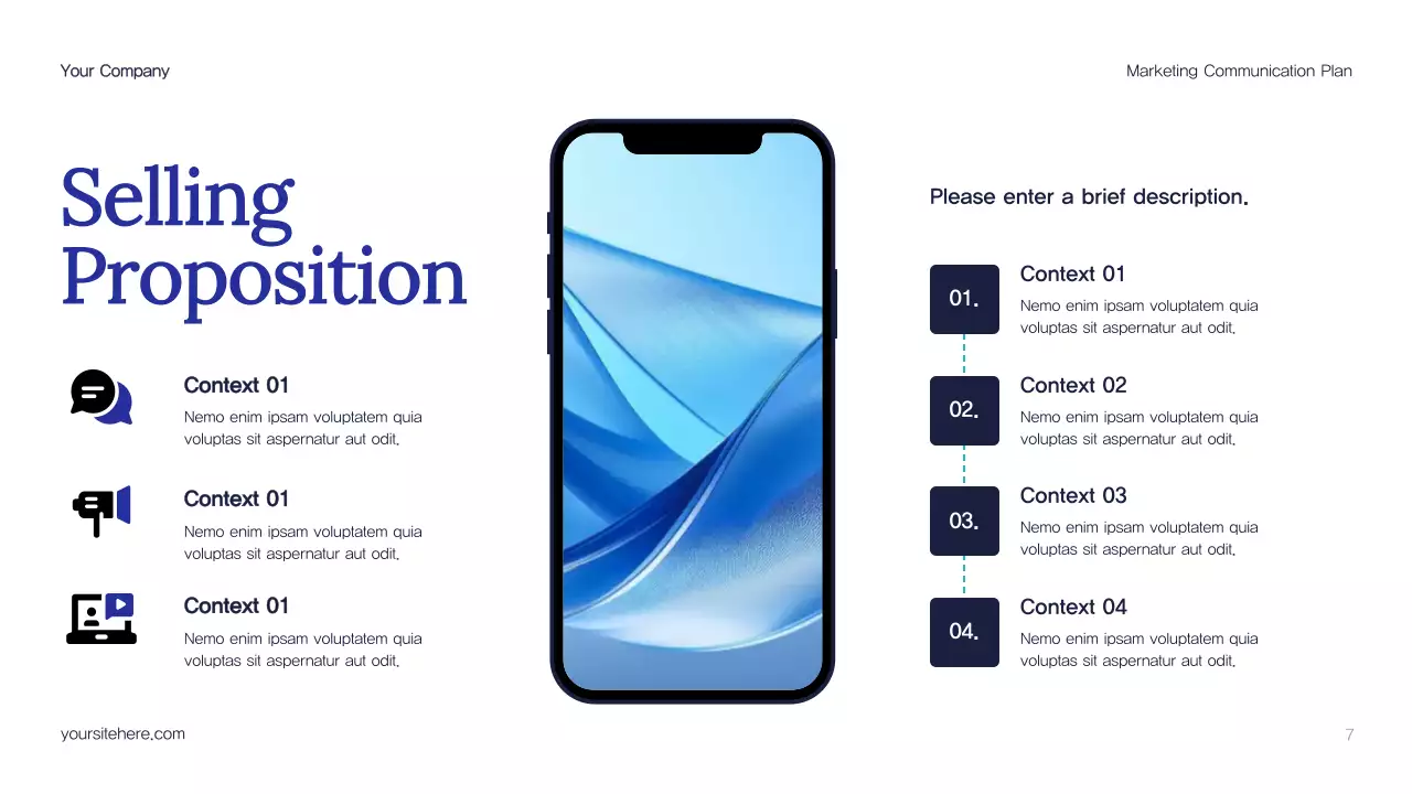 Blue Abstract Marketing Plan Presentation