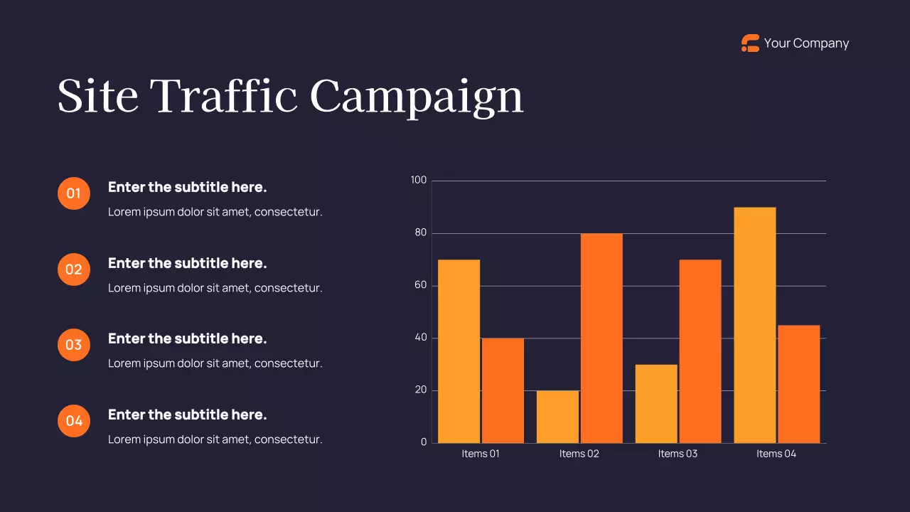 Navy Modern Marketing Report Presentation