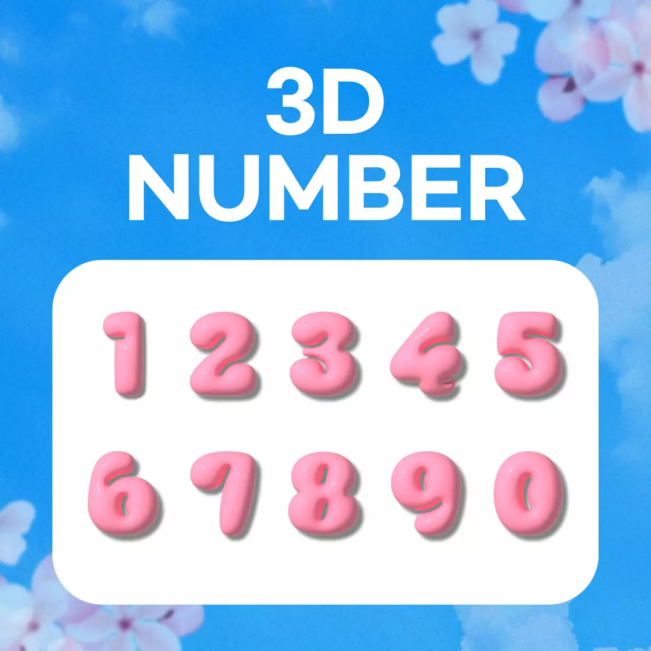 하늘색 팝 세일 프로모션