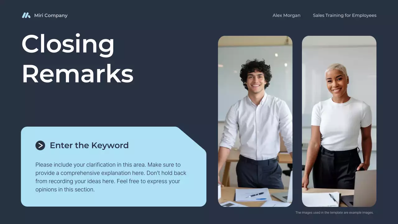 blue modern sales training for employees course