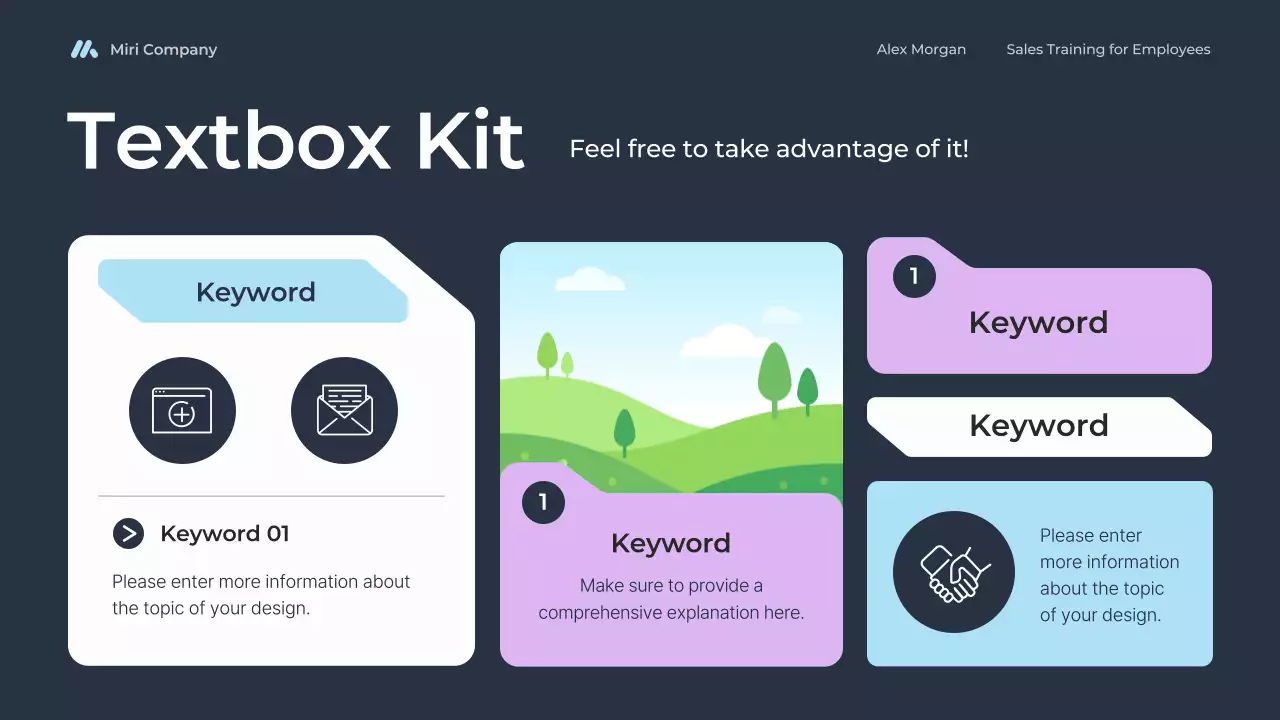 blue modern sales training for employees course