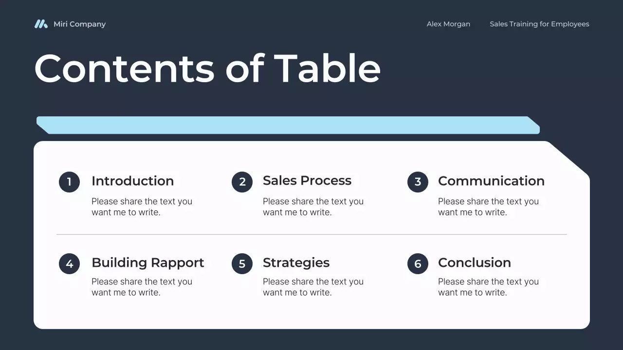 blue modern sales training for employees course