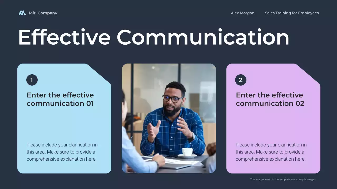 blue modern sales training for employees course