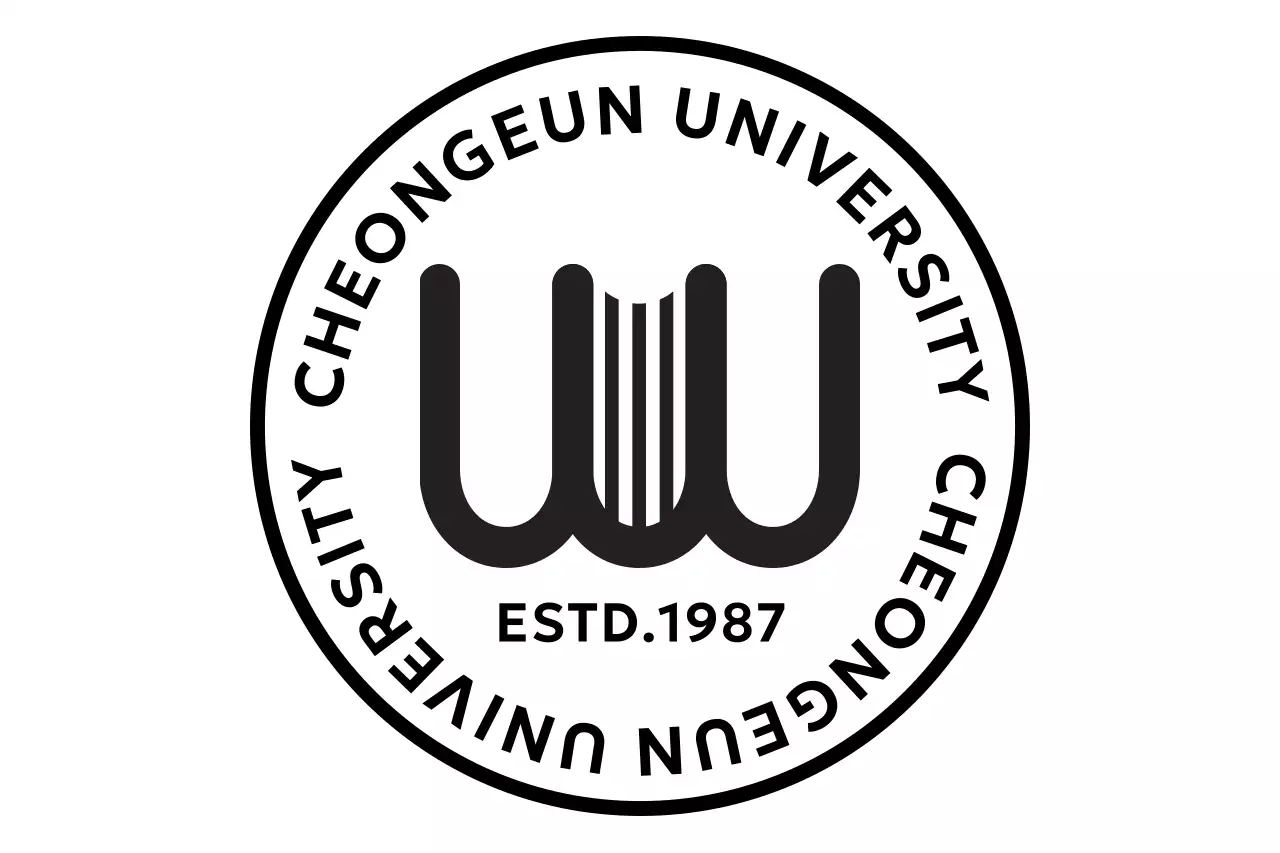 흑백 심플 교육 자료 로고