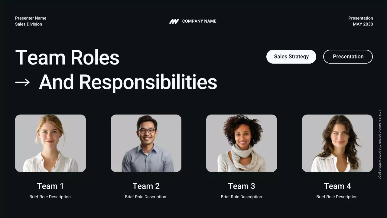 Black and White Sales Tactics Presentation