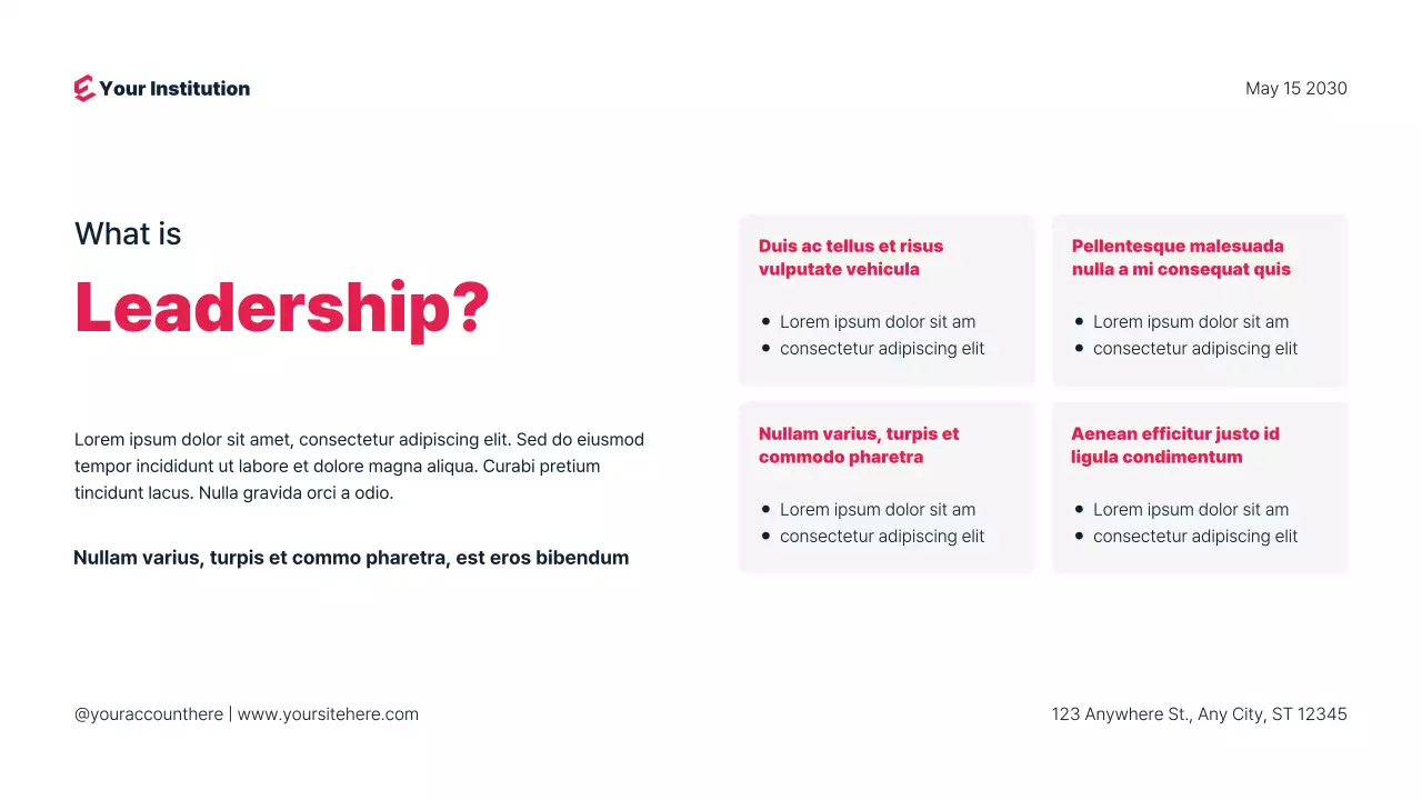 White and Blue Simple Webinar Presentation