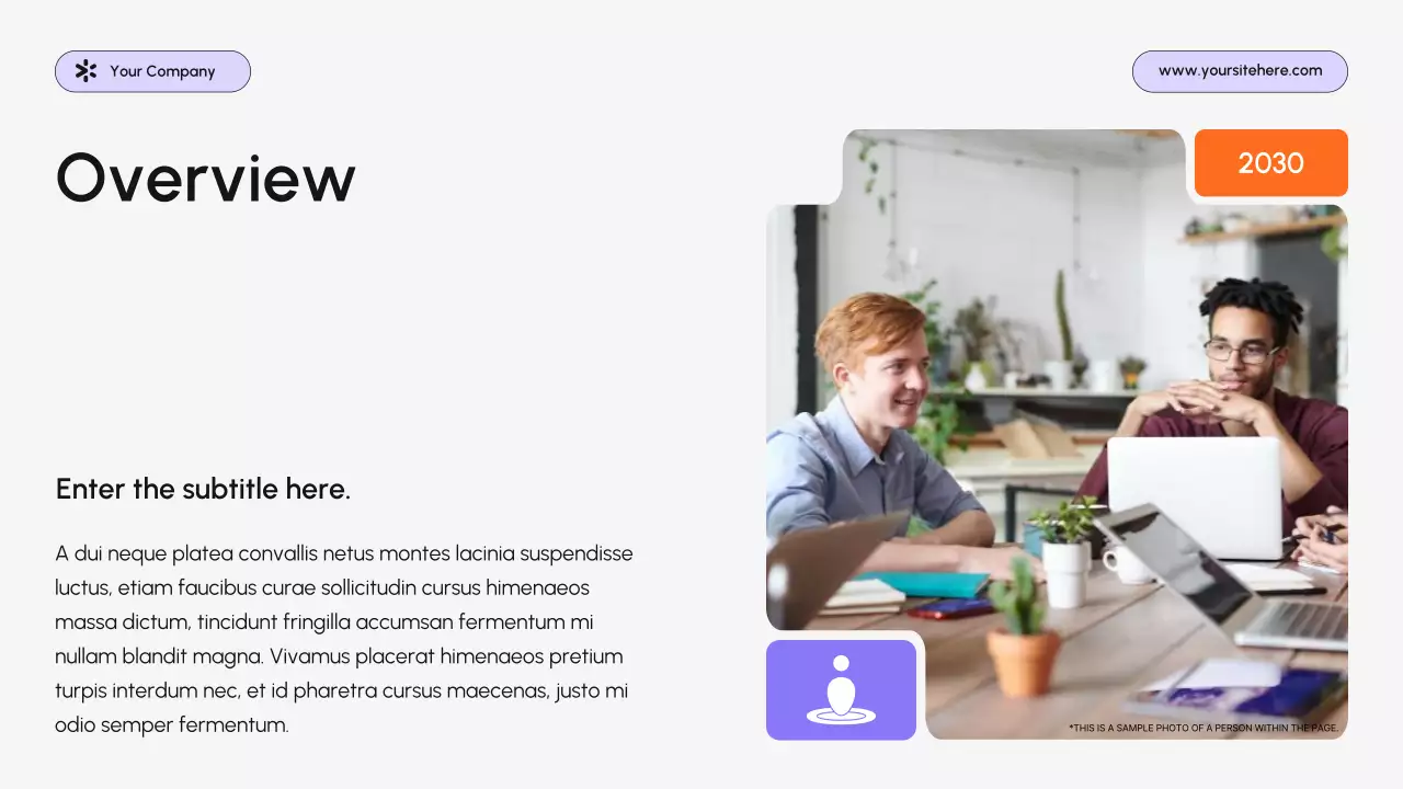 Purple Modern Sales Performance Presentation