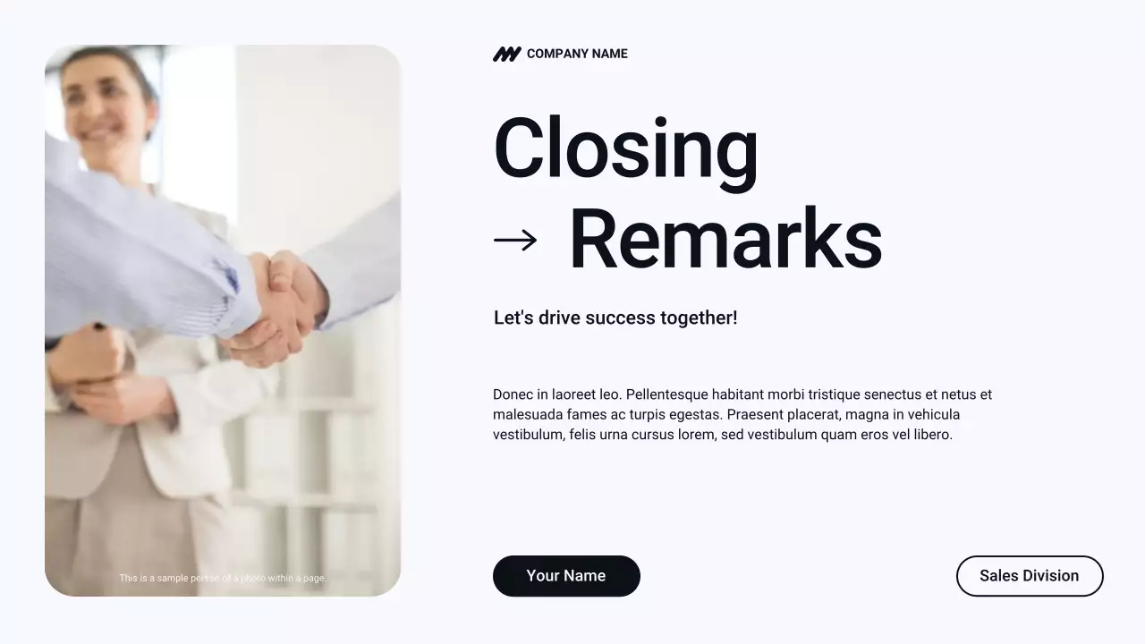 Black and White Sales Tactics Presentation