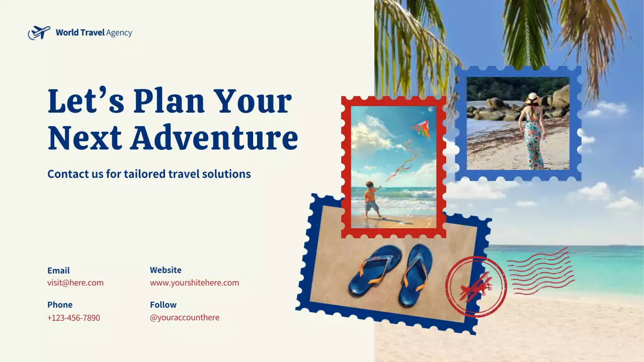Blue Modern Travel Agency Promotion Presentation