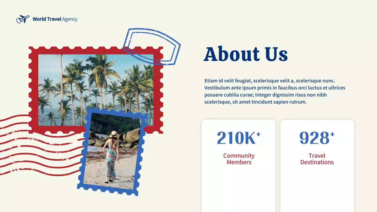 Blue Modern Travel Agency Promotion Presentation