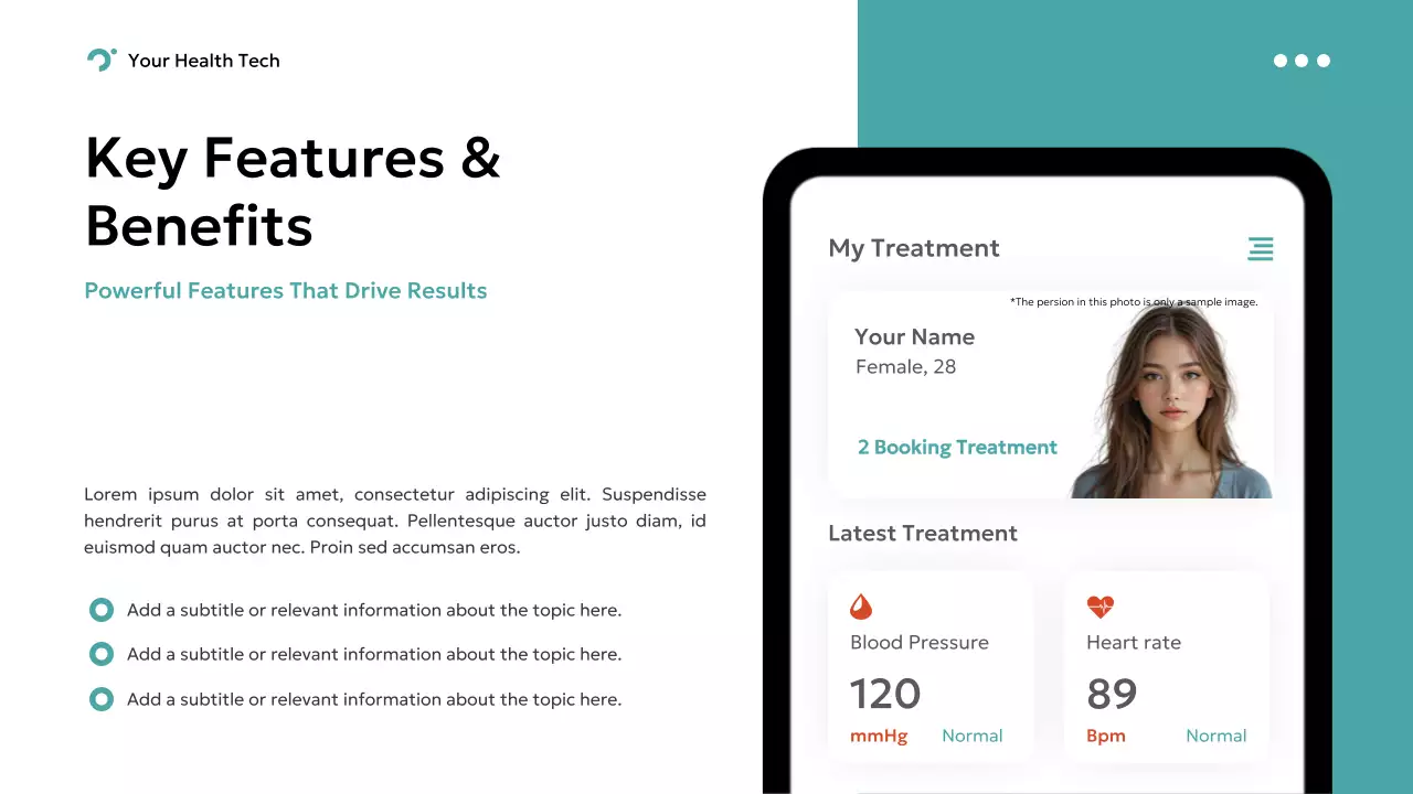Teal Modern Health Tech Presentation