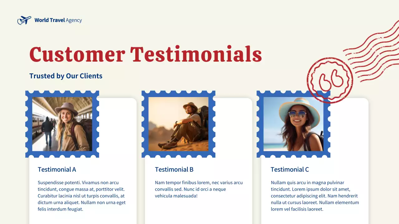 Blue Modern Travel Agency Promotion Presentation