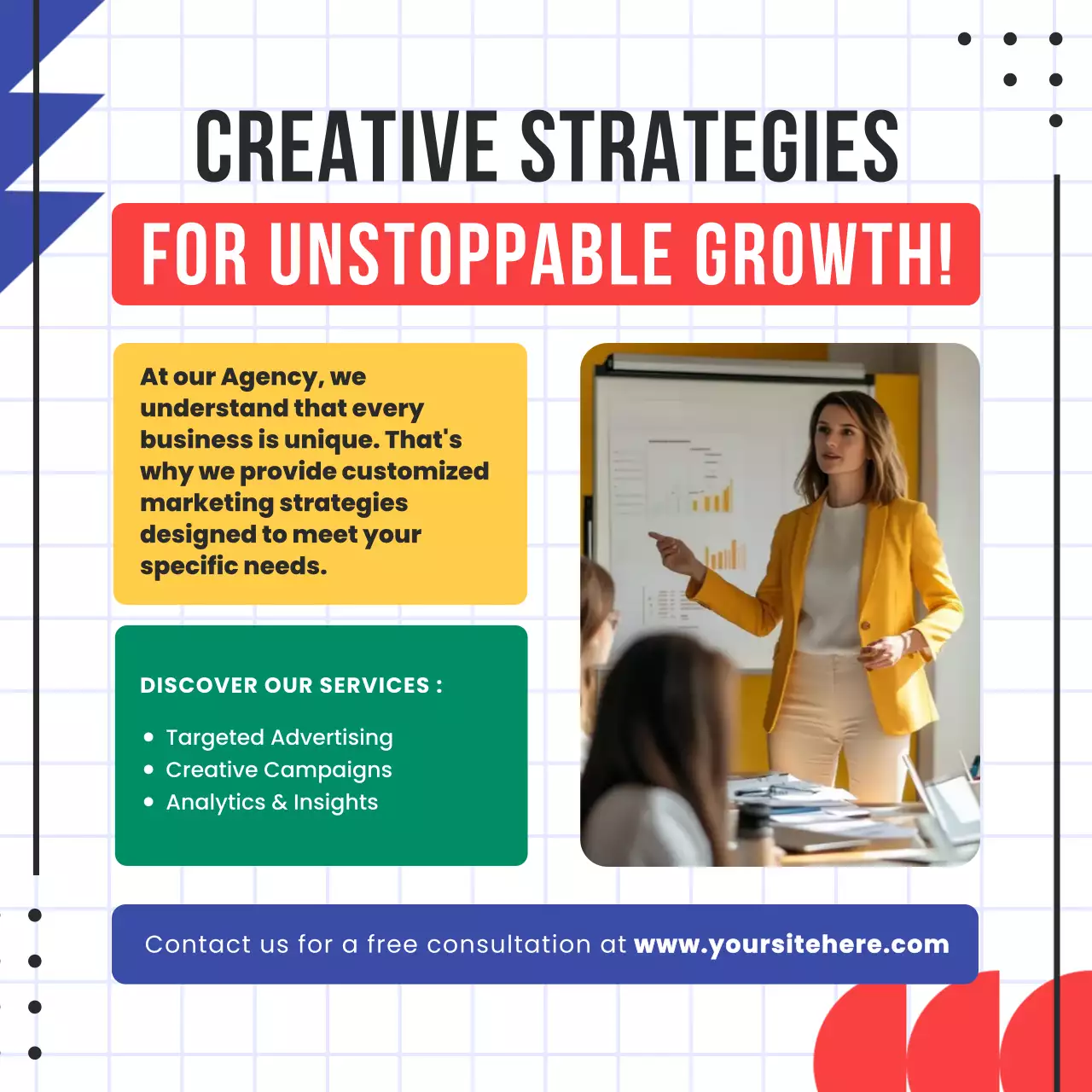 White Marketing Agency Promotion Social Media