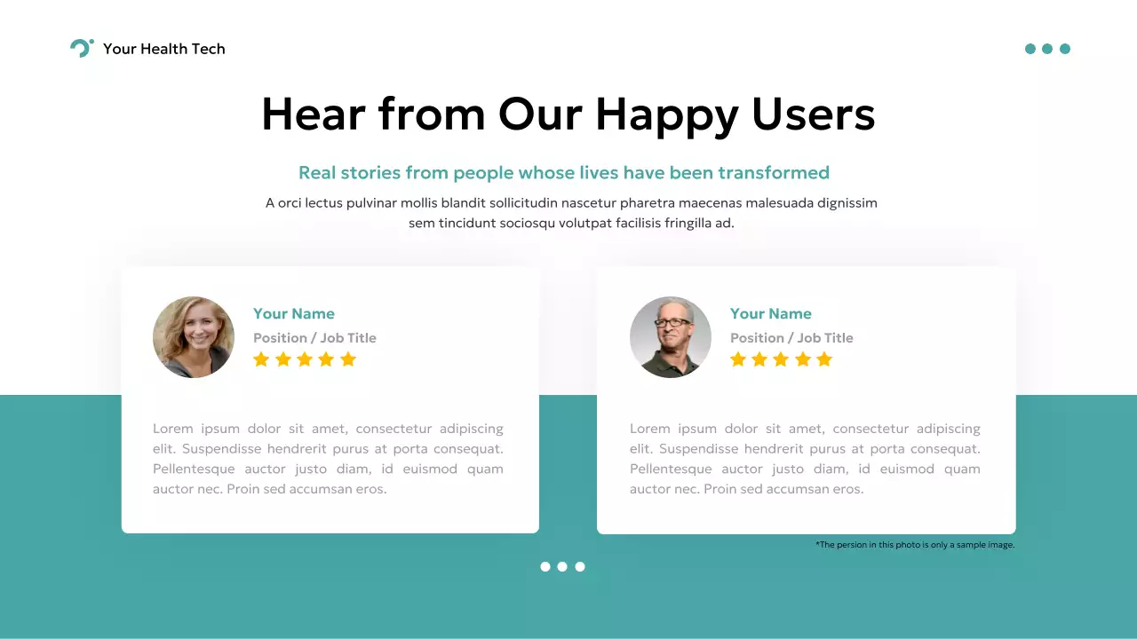 Teal Modern Health Tech Presentation