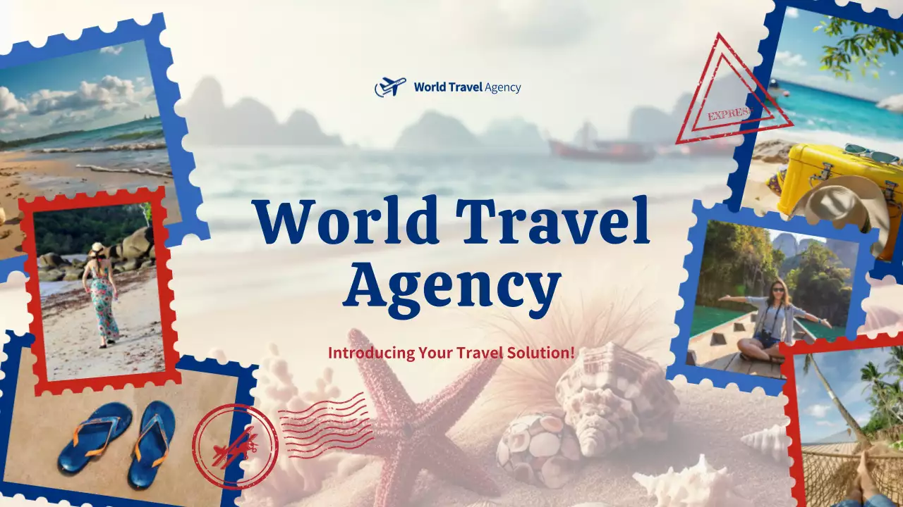 Blue Modern Travel Agency Promotion Presentation