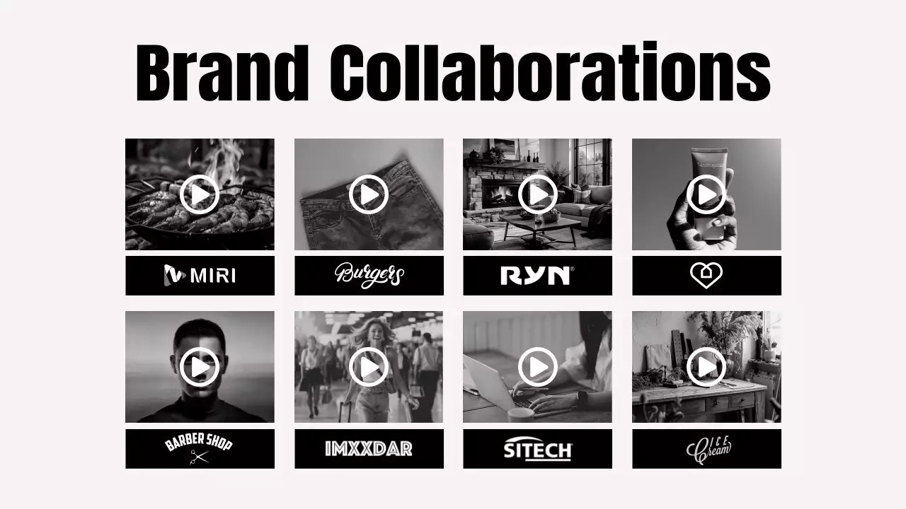 black modern portfolio document