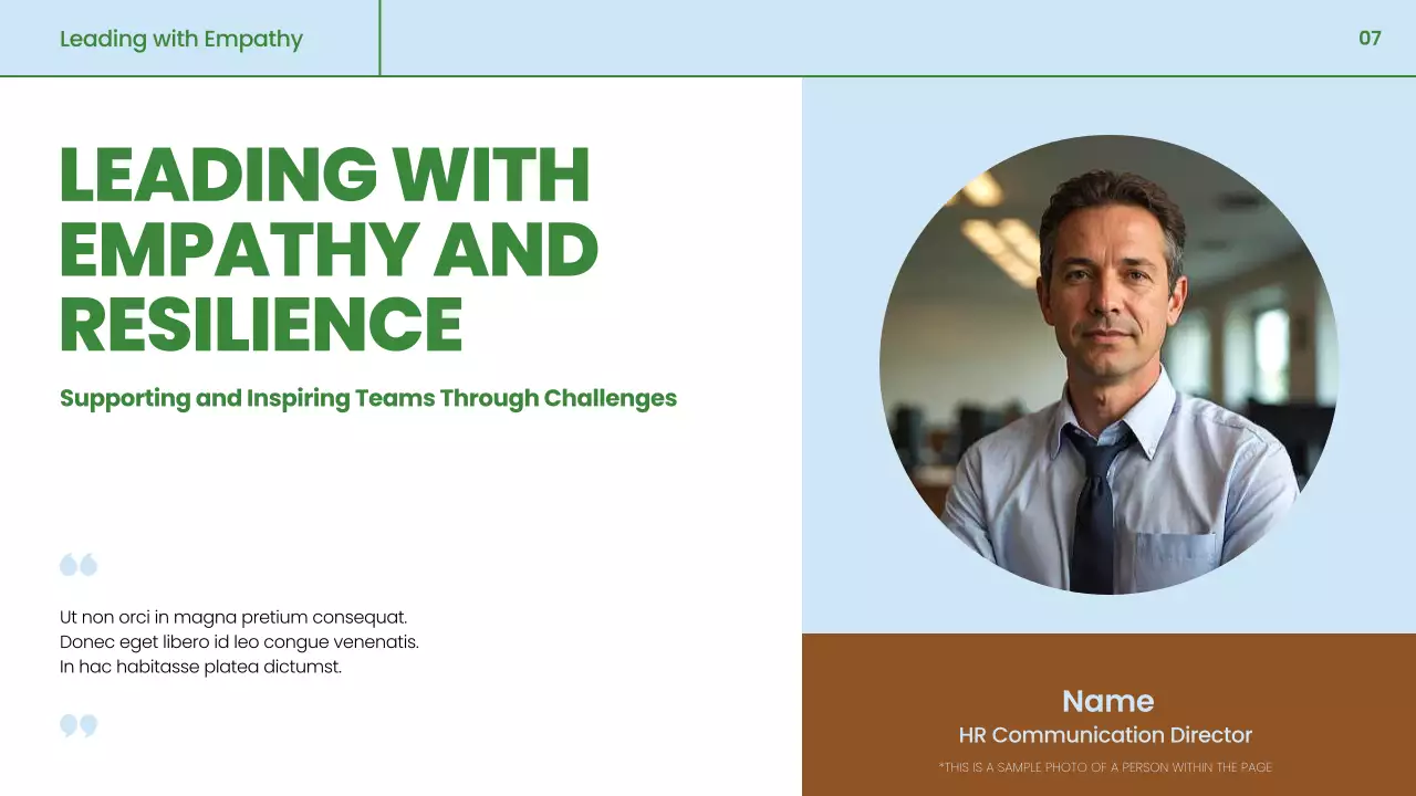 green professional business material