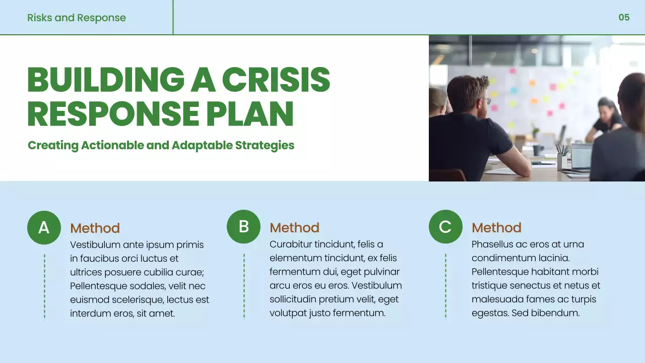 green professional business material