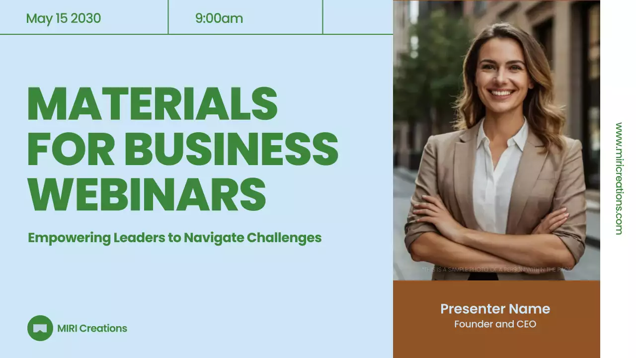 green professional business material